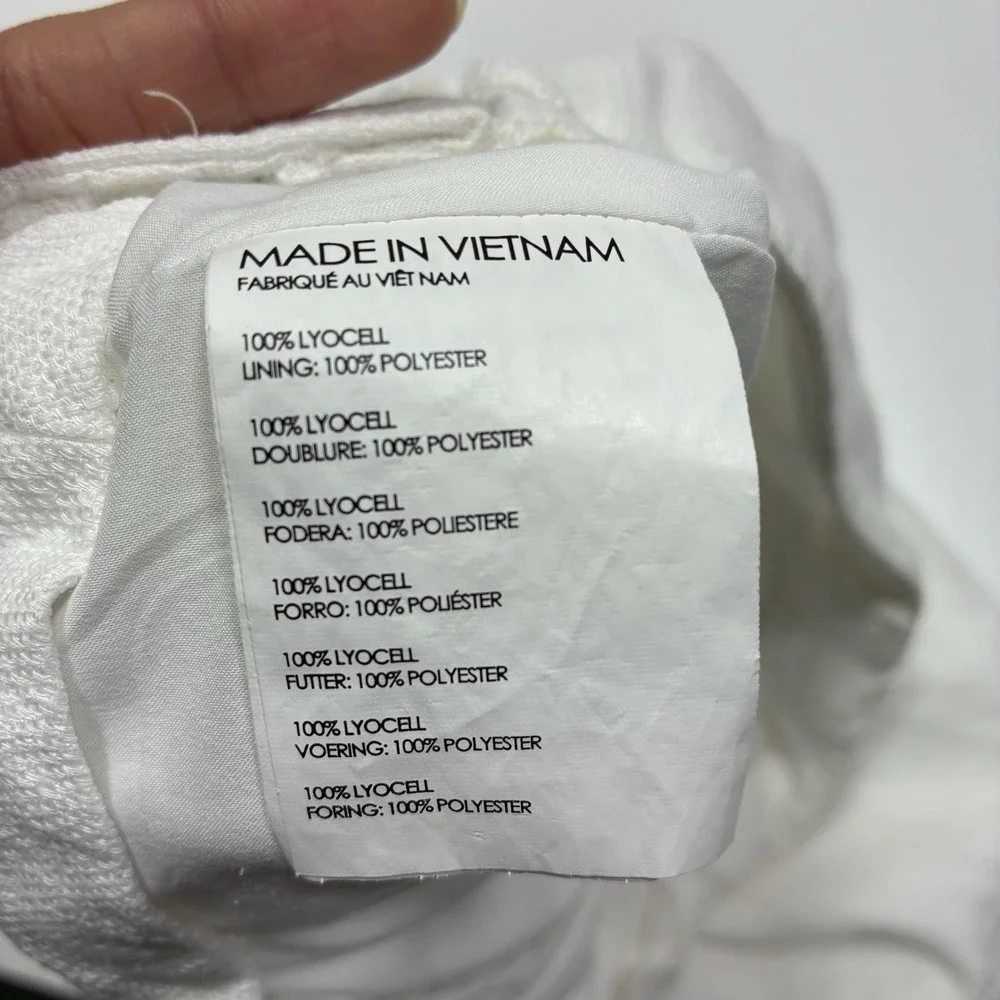 Club Monaco Womens Casual Short White 4(S) High Waist Lightweight Casual‎ Grunge - Picture 15 of 15